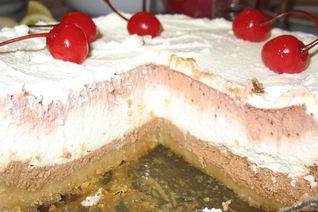 Трехслойный чизкейк