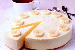 Творожно-банановый чизкейк без сахара