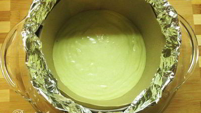 японский чизкейк с чаем матча