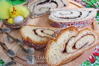 Дрожжевые рулеты с маком и корицей