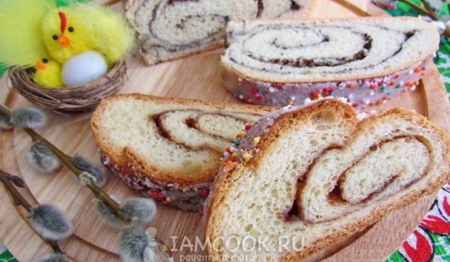 Рецепт дрожжевых рулетов с маком и корицей