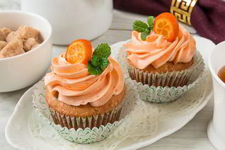 Апельсиновые капкейки с шоколадом