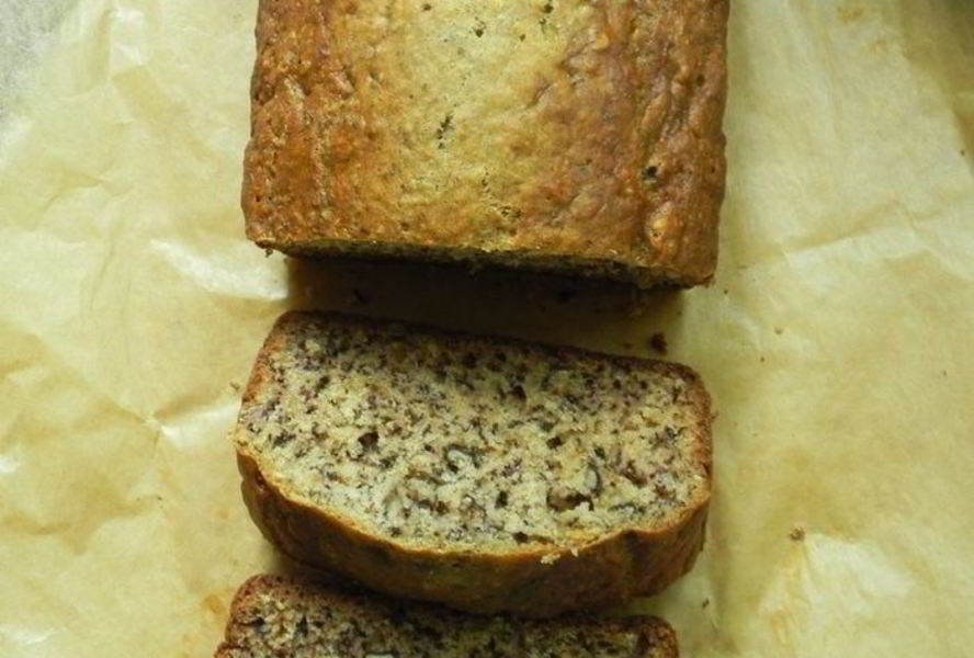 Банановый кекс с грецким орехом