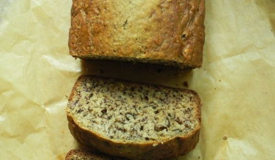 Рецепт бананового кекса с грецким орехом