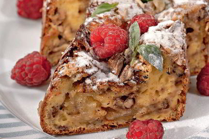 Банановый кекс с орехами