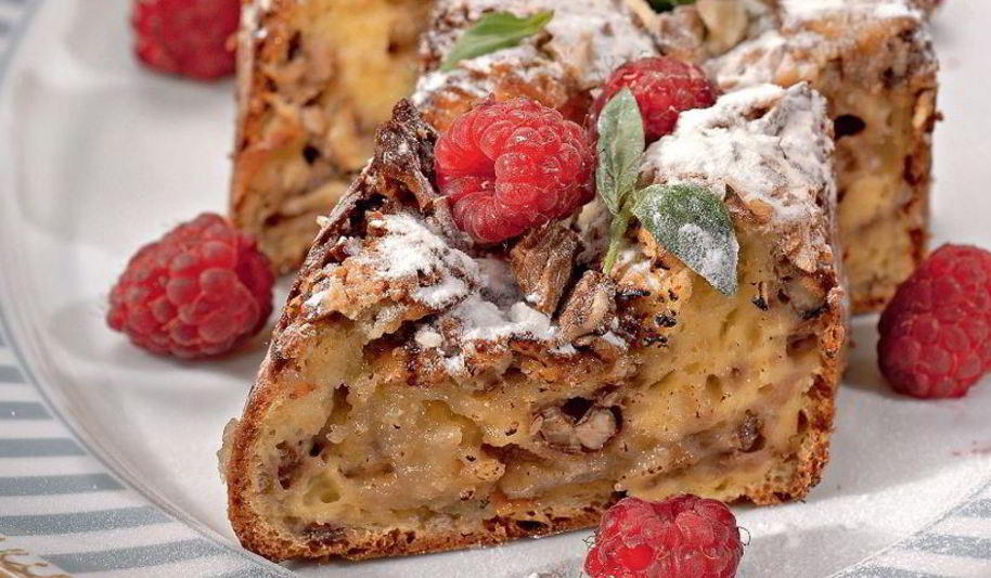 Рецепт бананового кекса с орехами