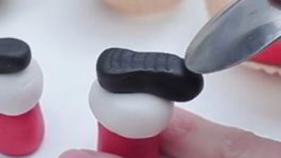 капкейки ноги санта клауса