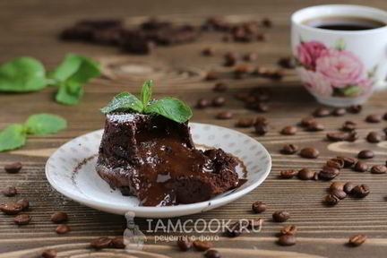 Кекс фондан с жидкой начинкой