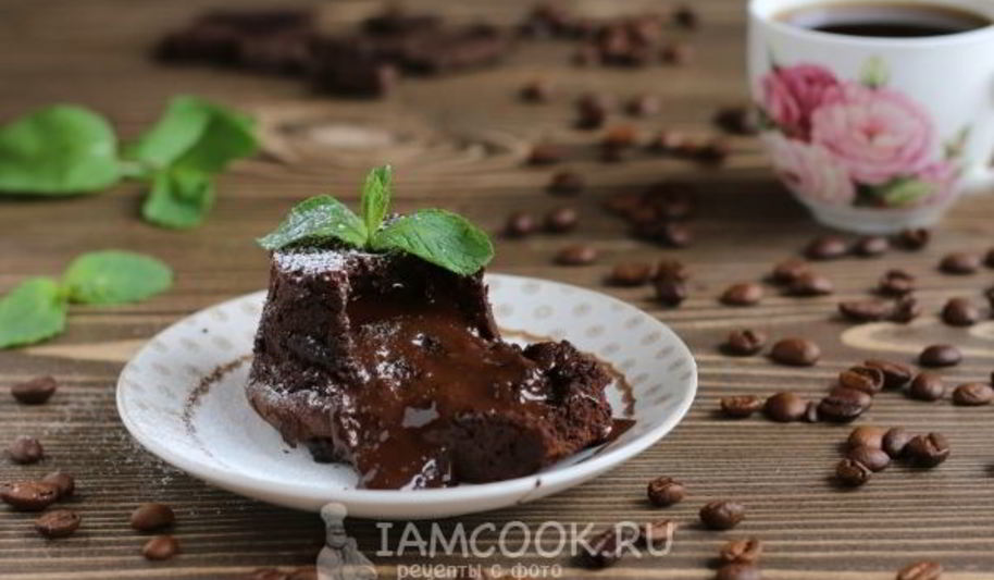 Рецепт кекса фондан с жидкой начинкой