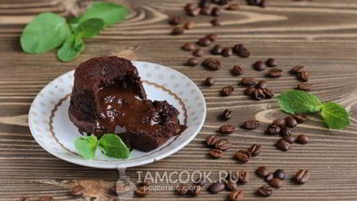 кекс фондан с жидкой начинкой