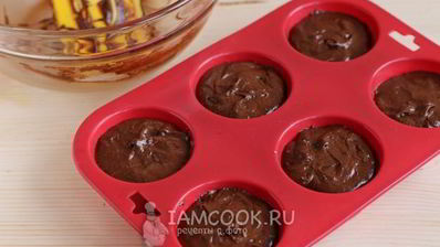 кекс фондан с жидкой начинкой