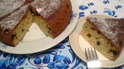 кекс с изюмом в мультиварке — скороварке