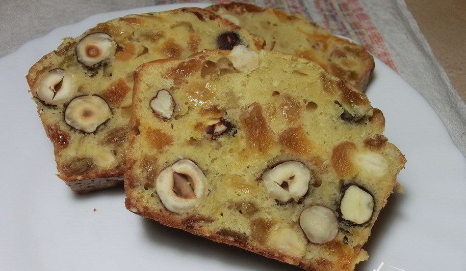 Рецепт кекса с орехами и сухофруктами