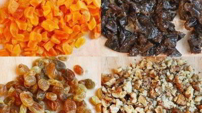 кекс с сухофруктами