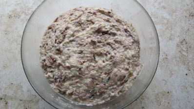 кекс с тунцом и сыром