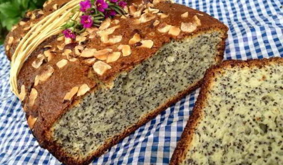 Рецепт кекса сметанного с маком