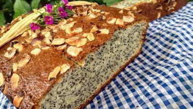 кекс сметанный с маком