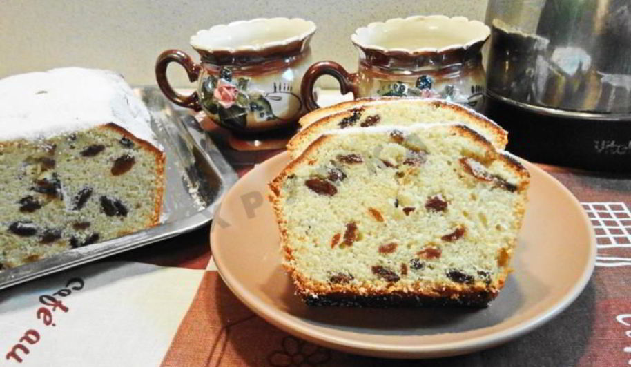 Рецепт кекса столичного по госту с изюмом