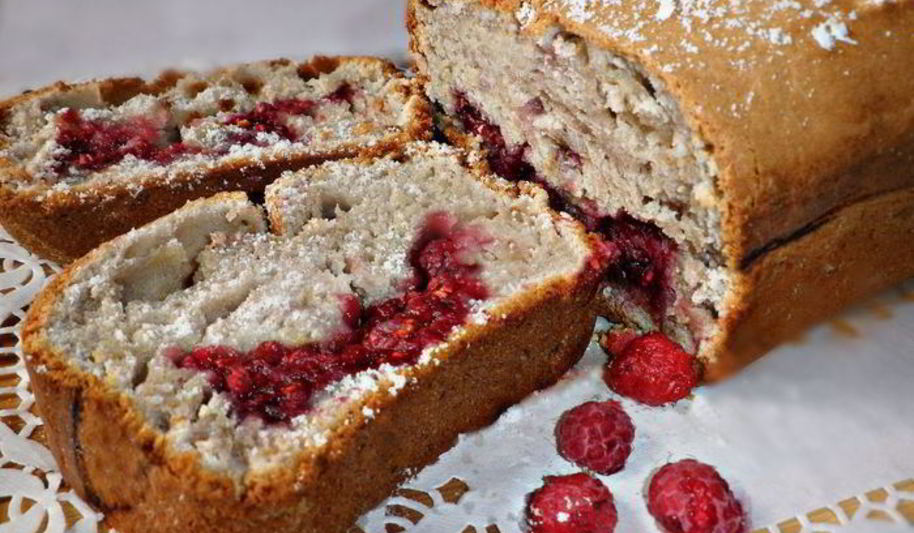 Рецепт кекса ягода-малина