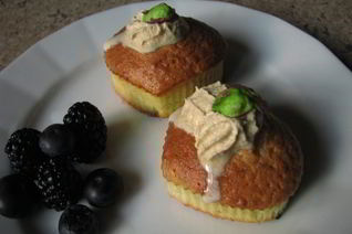 Кексики Фисташковые сердечки