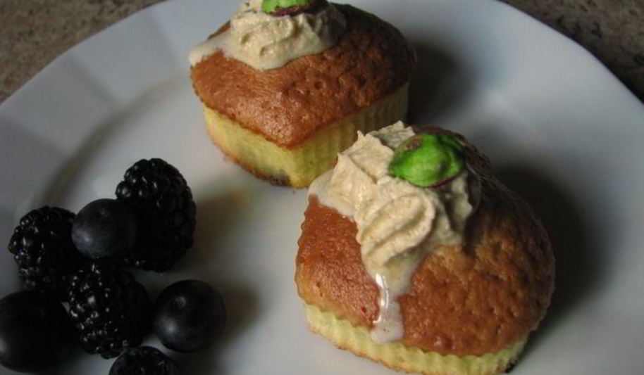 Рецепт кексиков фисташковых сердечки