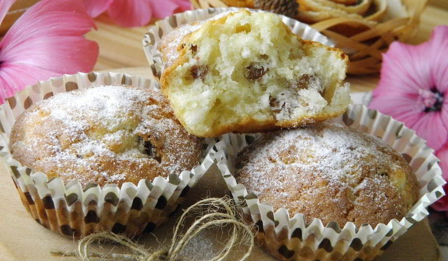 Рецепт кексиков творожных с изюмом