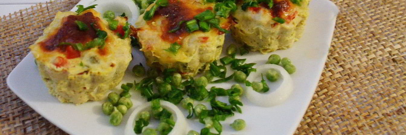 Кексы из куриного филе