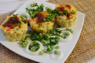 Кексы из куриного филе