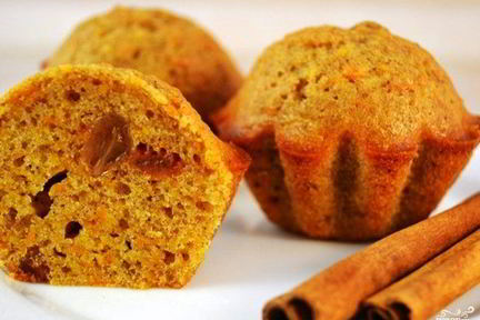 Кексы из моркови