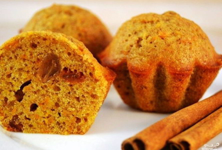 Кексы из моркови