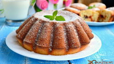 кексы на кефире с джемом