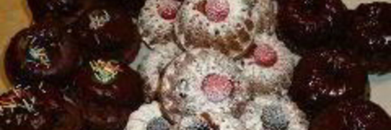 Кексы на кефире в формочках День и ночь