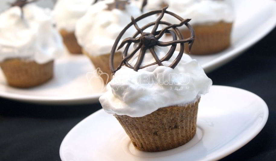 Рецепт кексов с паутинкой