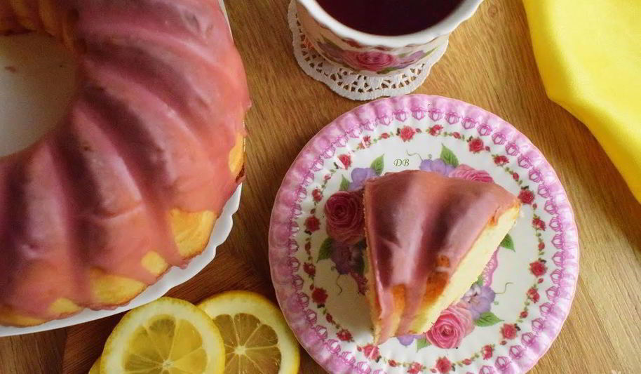 Рецепт лимонного кекса с глазурью