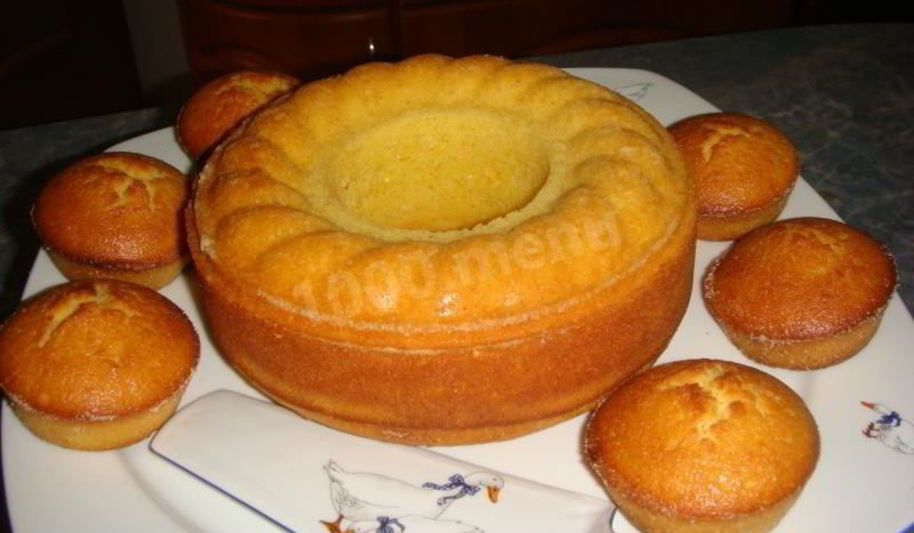 Рецепт мандаринова-лимонного кекс