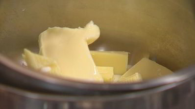 миндальный фондан с белым шоколадом