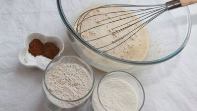 морковный кекс с коричной глазурью