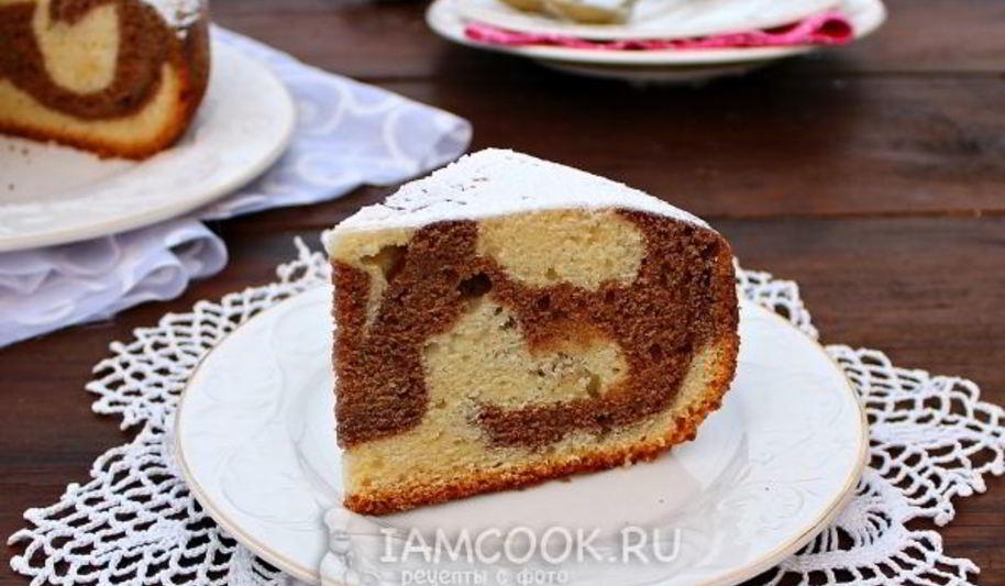 Рецепт мраморного кекса в мультиварке
