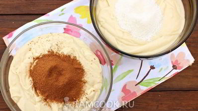 мраморный кекс в мультиварке