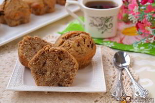 Мраморные кексы с шоколадом