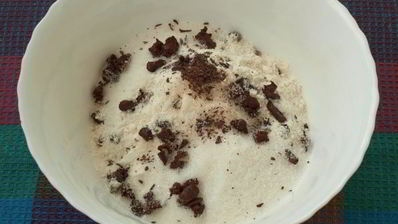 мраморные кексы с шоколадом