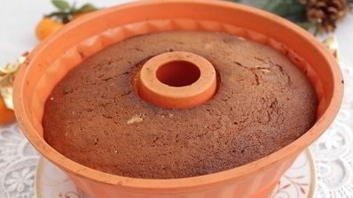 новогодний мандариновый кекс