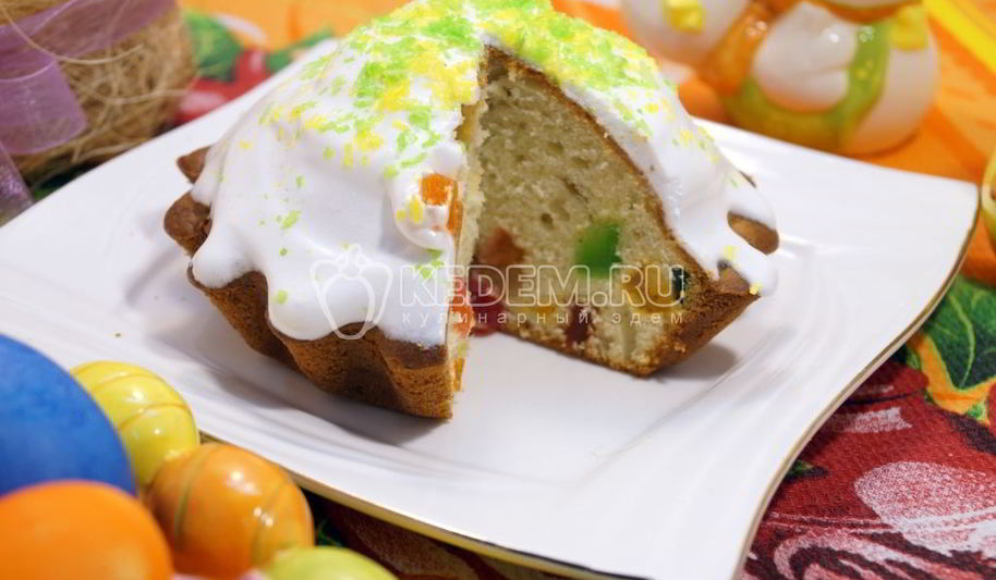 Рецепт пасхальных кексов с цукатами