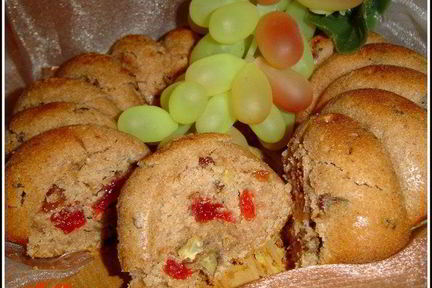 Постный кекс на отваре из яблок