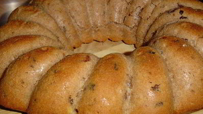 постный кекс на отваре из яблок