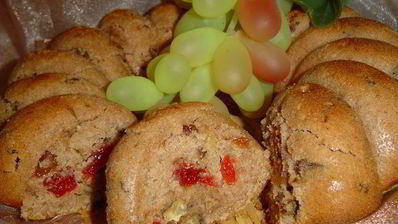 постный кекс на отваре из яблок