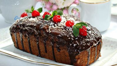 постный свекольный кекс с вишней