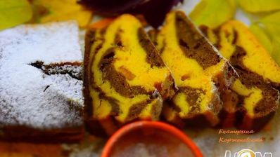 шоколадно-тыквенный кекс