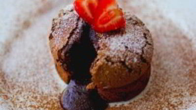 шоколадный фондан