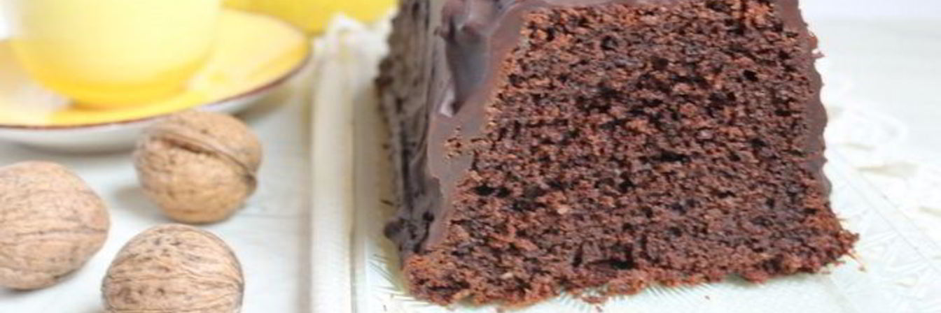 Шоколадный кекс на минеральной воде